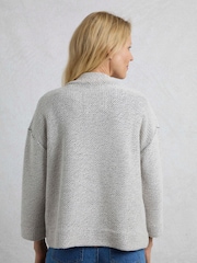 Weird Fish Cream Santosh Cropped Macaroni Cardigan - Image 2 of 9