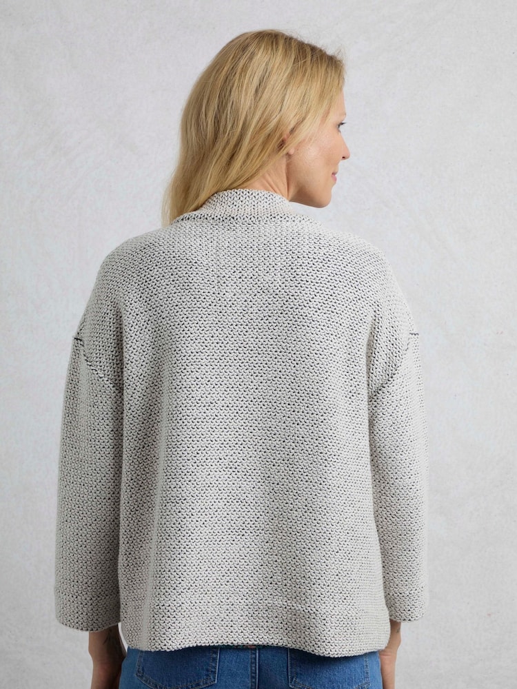 Weird Fish Cream Santosh Cropped Macaroni Cardigan - Image 2 of 9