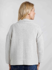 Weird Fish Cream Santosh Cropped Macaroni Cardigan - Image 5 of 9