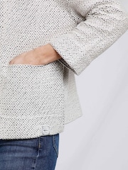 Weird Fish Cream Santosh Cropped Macaroni Cardigan - Image 6 of 9