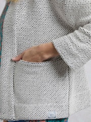 Weird Fish Cream Santosh Cropped Macaroni Cardigan - Image 7 of 9