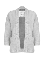 Weird Fish Cream Santosh Cropped Macaroni Cardigan - Image 8 of 9