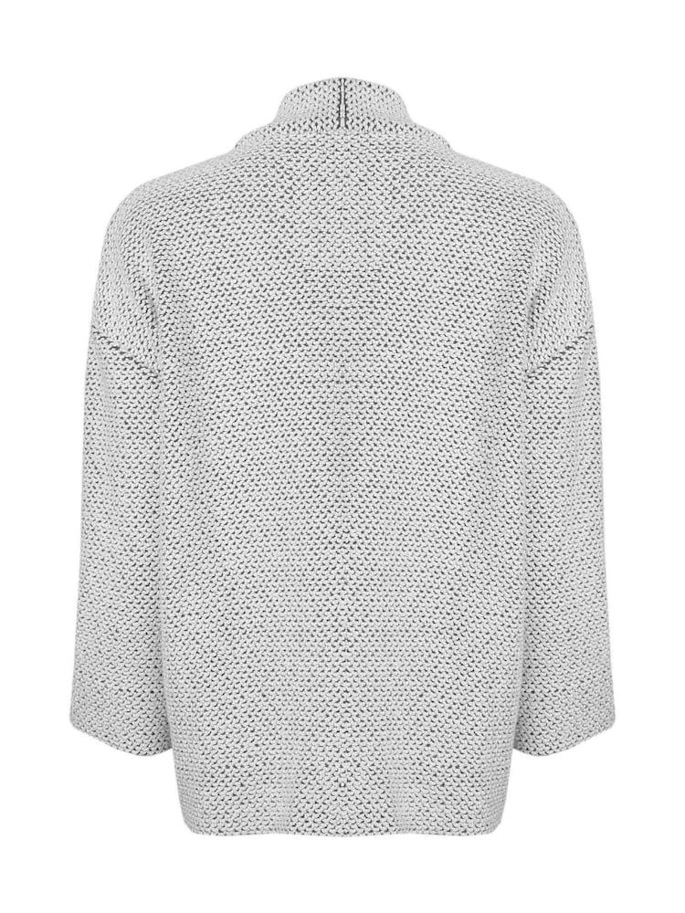 Weird Fish Cream Santosh Cropped Macaroni Cardigan - Image 9 of 9