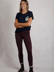 Weird Fish Red Lilliane High Waisted Leggings - Image 1 of 6