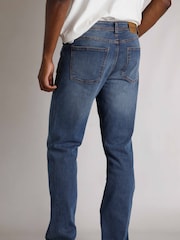 Weird Fish Blue Straight Comfort Edward Stretch Denim Jeans - Image 2 of 7