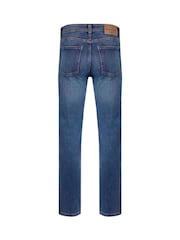 Weird Fish Blue Straight Comfort Edward Stretch Denim Jeans - Image 7 of 7