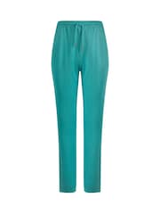 Weird Fish Green Alyne Grazer Pique 100% Cotton Trousers - Image 6 of 7
