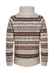 Weird Fish Cream Annecy Eco Fair Isle Roll Neck Jumper - Image 3 of 3
