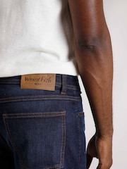 Weird Fish Blue Edward Straight Comfort Stretch Denim Jeans - Image 5 of 8