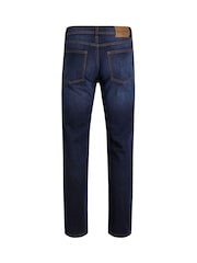 Weird Fish Blue Edward Straight Comfort Stretch Denim Jeans - Image 8 of 8