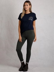 Weird Fish Green Lilliane High Waisted Leggings - Image 1 of 6