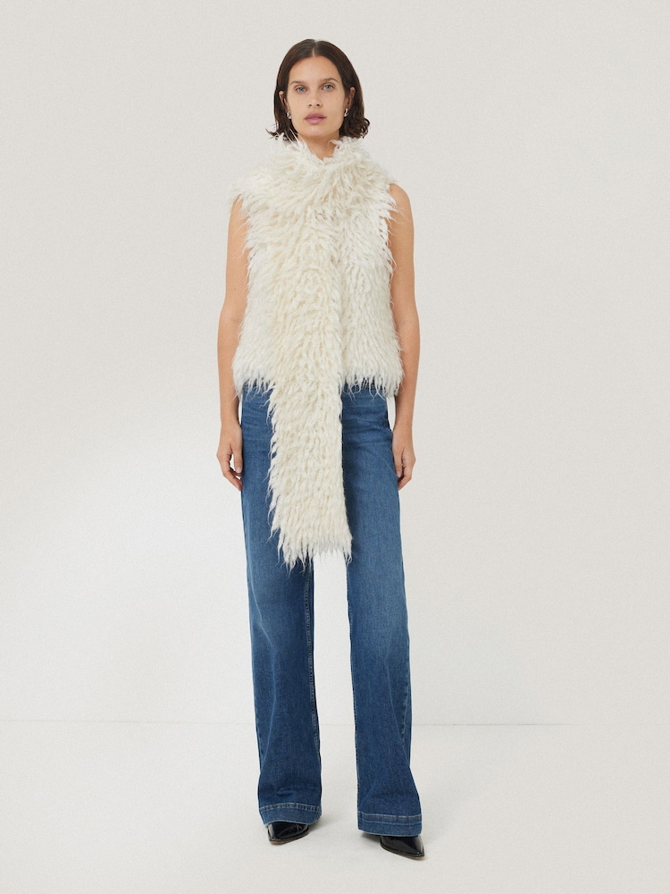 Jigsaw Cream Loop Textured Scarf - Image 1 of 3 Jigsaw Cream Loop Textured Scarf - Image 1 of 3