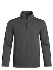 Weird Fish Black Sterling  1/4 Zip Herringbone Fleece - Image 5 of 6