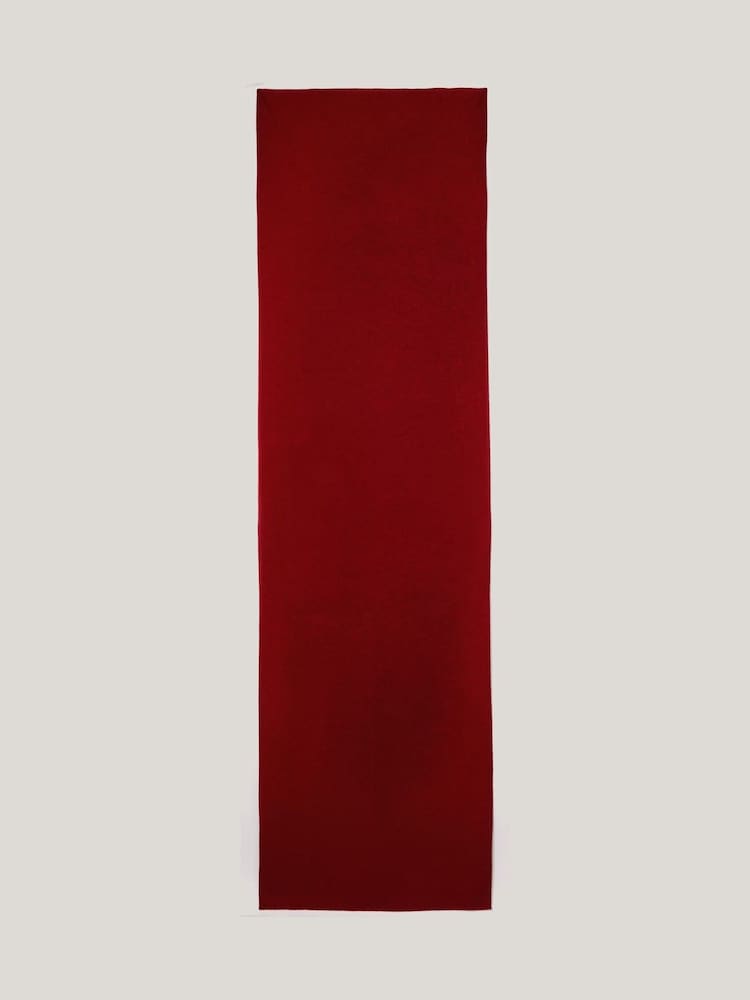 Jigsaw Red Pure Cashmere Winter Scarf - Image 4 of 4