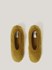 Jigsaw Green Halo Cashmere Slippers - Image 2 of 2