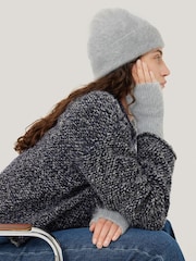 Jigsaw Grey Halo Cashmere Beanie - Image 1 of 4