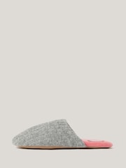 Jigsaw Grey Compact Wool Slippers - Image 1 of 2