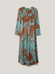 Jigsaw Blue Collage Stitch Detail Dress - Image 6 of 7