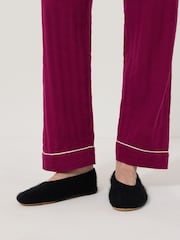Jigsaw Black Halo Cashmere Slippers - Image 1 of 2