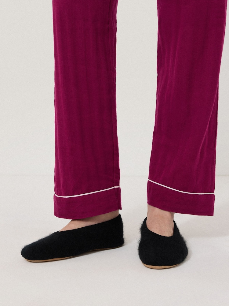 Jigsaw Black Halo Cashmere Slippers - Image 1 of 2