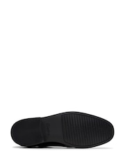 Clarks Black Standard Fit (F) Boys Jonwin Step Leather Shoes - Image 6 of 6