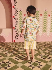 Green/White Safari All Over Print Short Sleeve T-Shirt and Short Set (3mths-7yrs) - Image 3 of 10