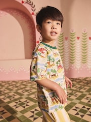 Green/White Safari All Over Print Short Sleeve T-Shirt and Short Set (3mths-7yrs) - Image 4 of 10