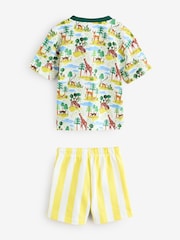 Green/White Safari All Over Print Short Sleeve T-Shirt and Short Set (3mths-7yrs) - Image 7 of 10