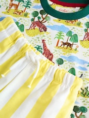 Green/White Safari All Over Print Short Sleeve T-Shirt and Short Set (3mths-7yrs) - Image 8 of 10