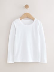 White Long Sleeve Vests 2 Pack (1.5-12yrs) - Image 3 of 6