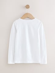 White Long Sleeve Vests 2 Pack (1.5-12yrs) - Image 4 of 6