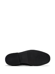 Clarks Black Leather Wide Fit (G) Older Boys Jonwin Loop Shoes - Image 6 of 6