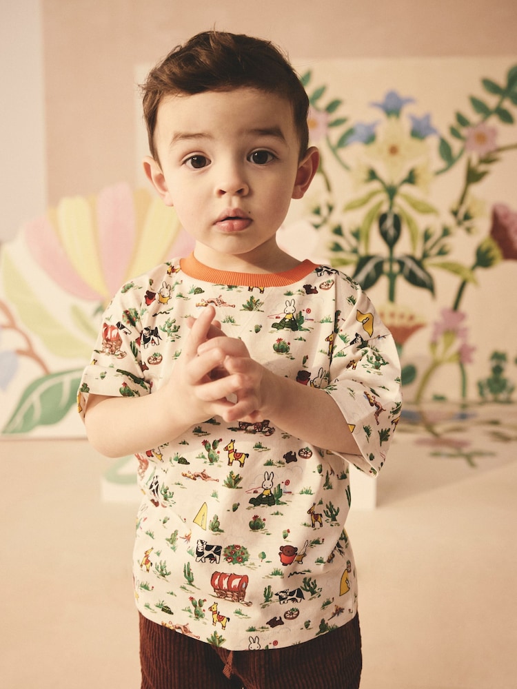 Multi Miffy All Over Print Short Sleeve T-Shirt (3mths-7yrs) - Image 2 of 10