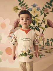 Green/White Miffy Graphic Print Short Sleeve T-Shirt (3mths-7yrs) - Image 1 of 4