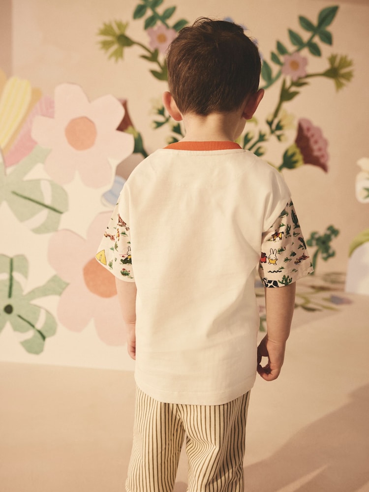 Green/White Miffy Graphic Print Short Sleeve T-Shirt (3mths-7yrs) - Image 2 of 4