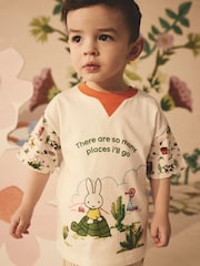 Green/White Miffy Graphic Print Short Sleeve T-Shirt (3mths-7yrs) - Image 3 of 4