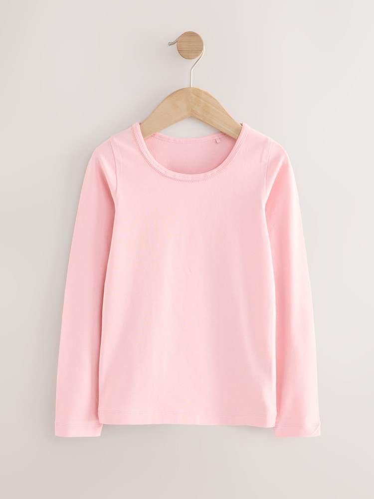 Pink Long Sleeve Vests 2 Pack (1.5-12yrs) - Image 2 of 6