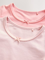 Pink Short Sleeve Vests 2 Pack (1.5-12yrs) - Image 5 of 6