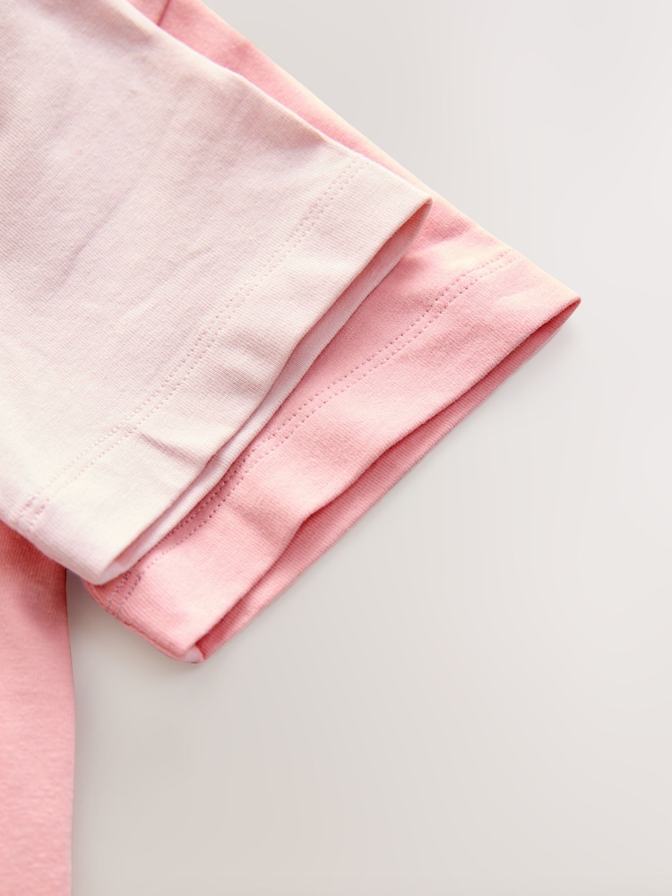 Pink Short Sleeve Vests 2 Pack (1.5-12yrs) - Image 6 of 6