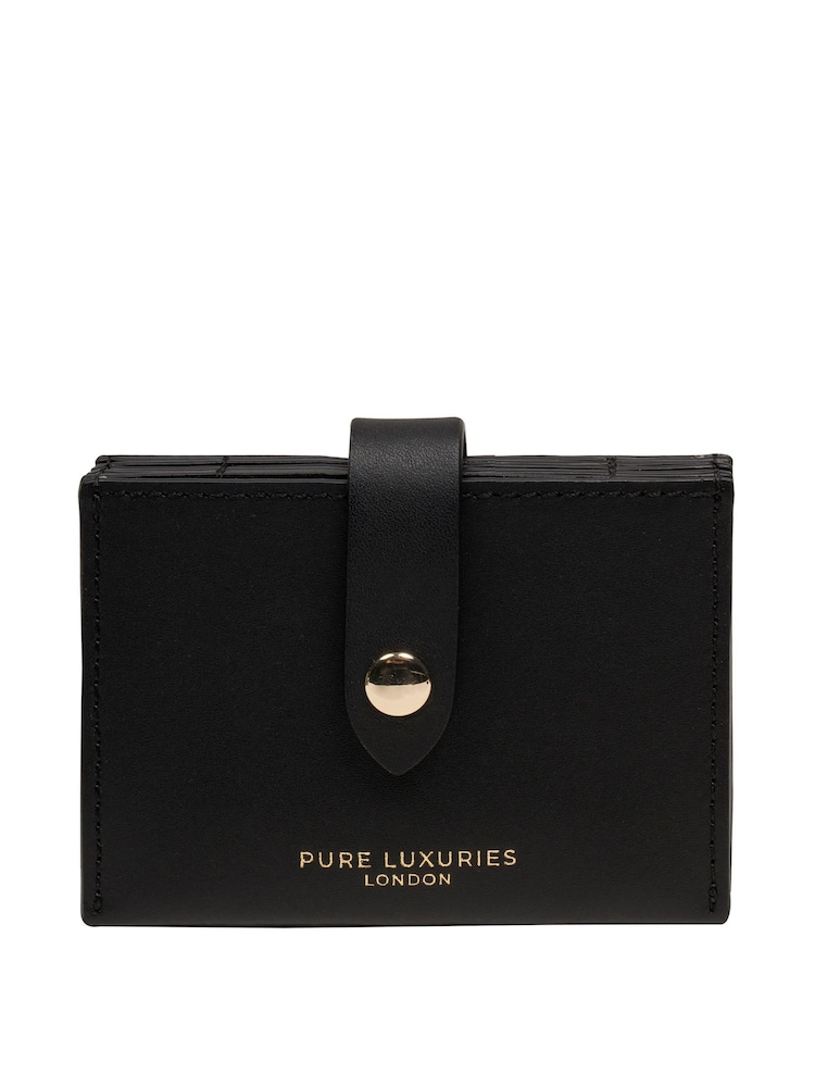 Pure Luxuries London 'Allie' Leather Accordion Card Holder - Image 1 of 3