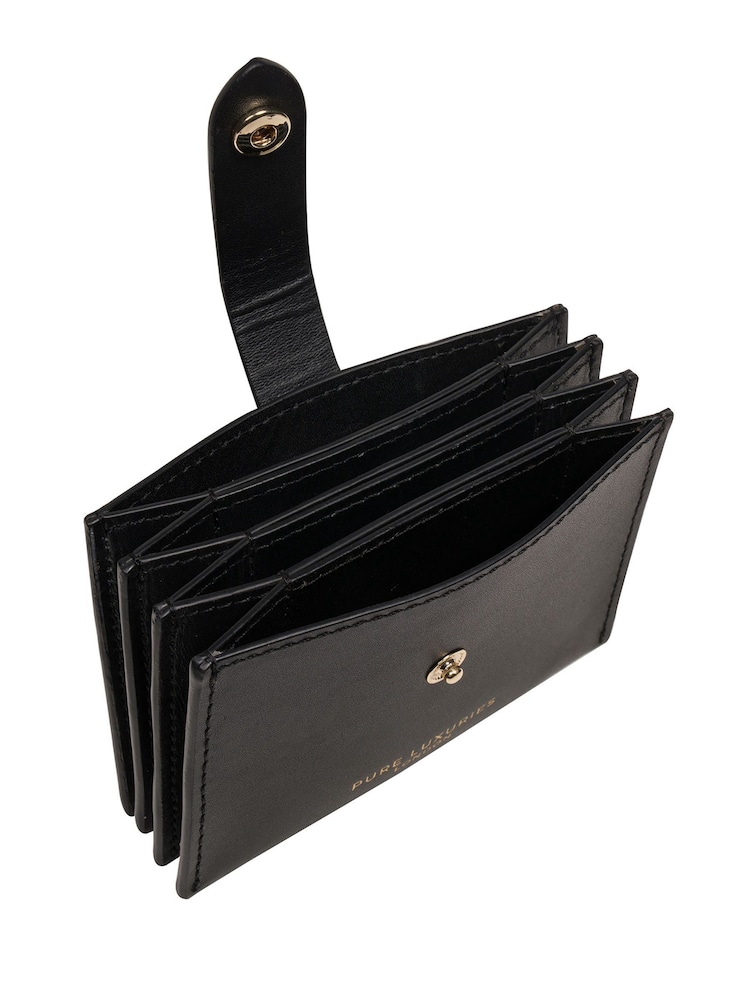 Pure Luxuries London 'Allie' Leather Accordion Card Holder - Image 2 of 3