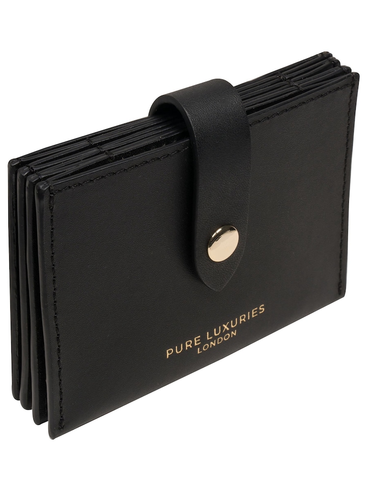 Pure Luxuries London 'Allie' Leather Accordion Card Holder - Image 3 of 3 Pure Luxuries London 'Allie' Leather Accordion Card Holder - Image 3 of 3