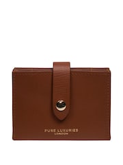 Pure Luxuries London 'Allie' Leather Accordion Card Holder - Image 1 of 3