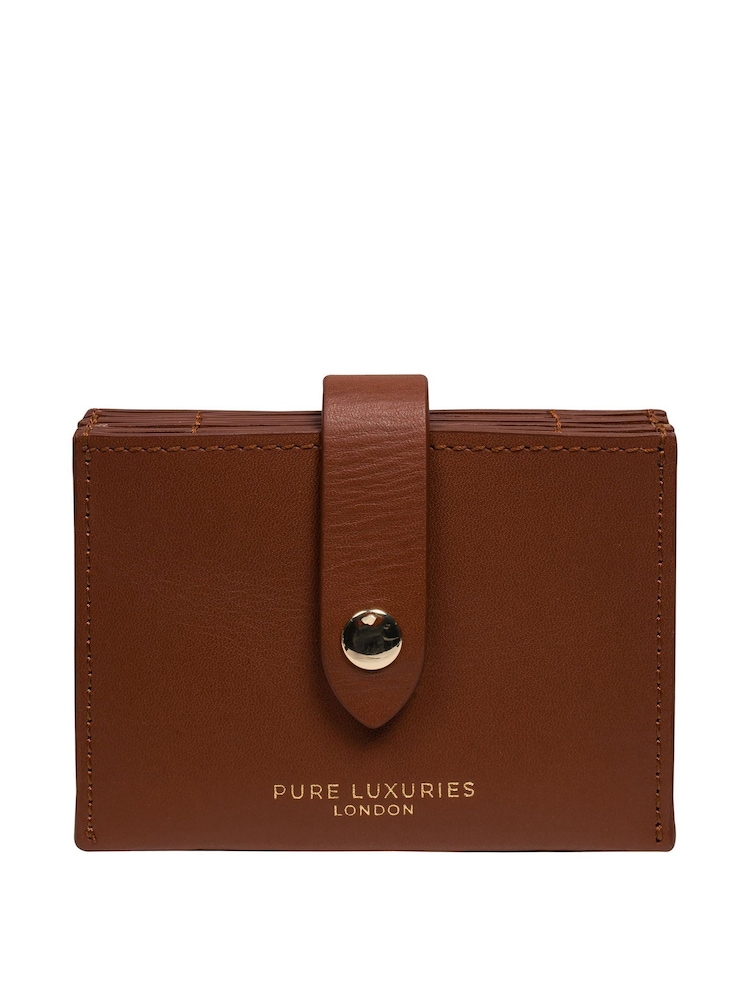 Pure Luxuries London 'Allie' Leather Accordion Card Holder - Image 1 of 3