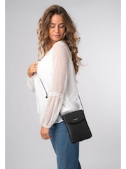 Pure Luxuries London 'Lyra' Leather Cross-Body Phone Bag - Image 3 of 7