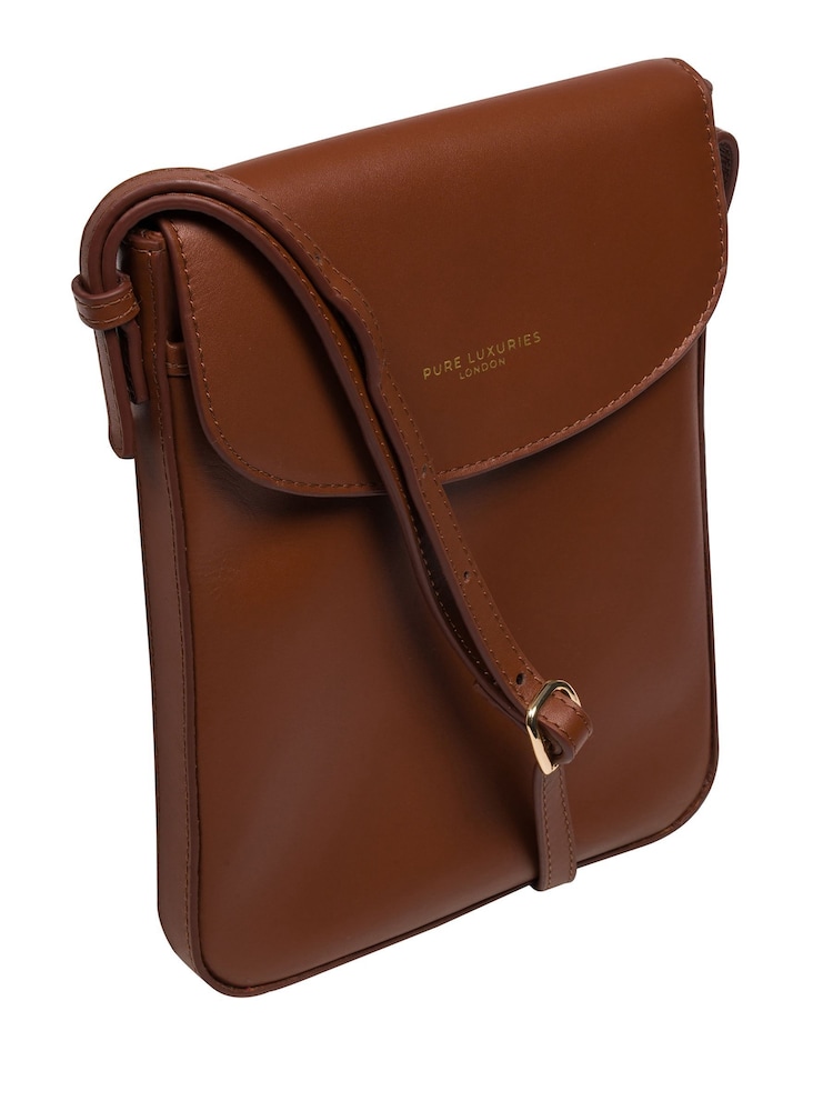 Pure Luxuries London 'Lyra' Leather Cross-Body Phone Bag - Image 6 of 6