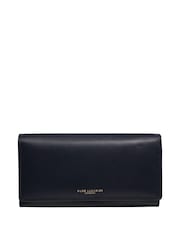 Pure Luxuries London 'Lola' Leather Bi-Fold Blue Purse - Image 1 of 4