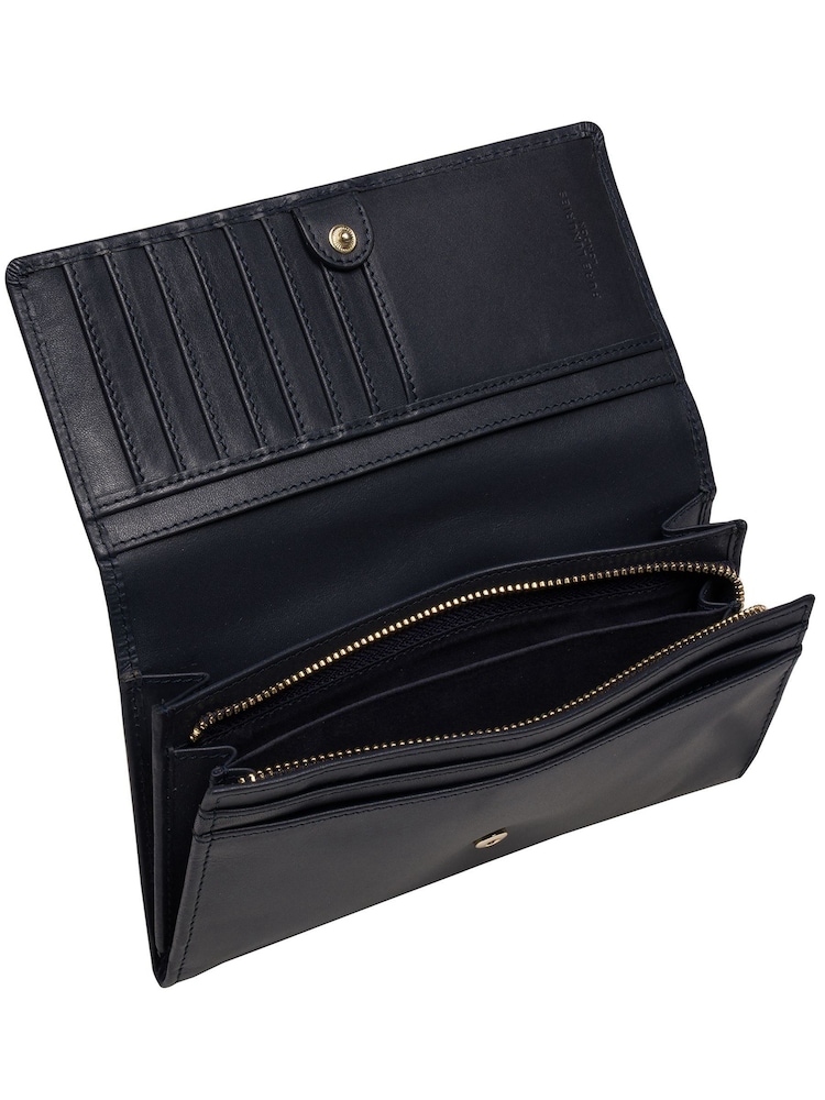 Pure Luxuries London 'Lola' Leather Bi-Fold Blue Purse - Image 4 of 4