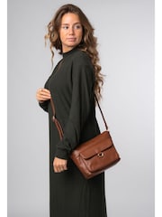 Pure Luxuries London 'Laura' Leather Crossbody Bag - Image 1 of 7