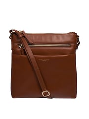 Braun - Pure Luxuries London 'Brooke' Leather Cross-Body Bag - Bild 1 von 7